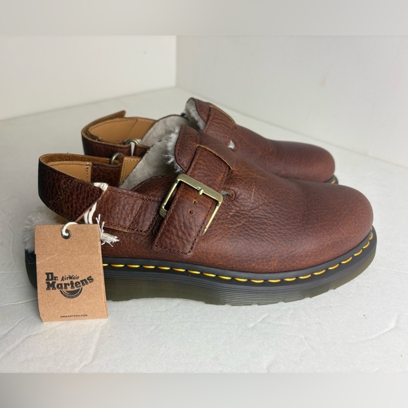 Dr. Martens Shoes - DR. Martens  JORGE II FAUX FUR LINED SLINGBACK MULES size 10